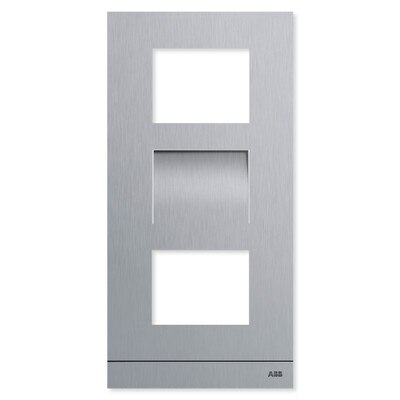 ABB-Welcome IP Video Outdoor Station Frame, Stainless Steel, 3 Modules